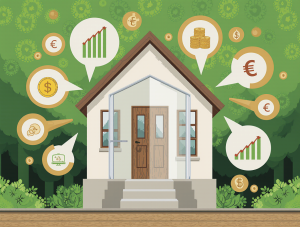 Casa protegida por un escudo, simbolizando seguros de hogar con precios competitivos y ahorro, para proteger tu hogar con el mejor coste.